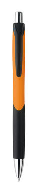 CARIBE. Кулькова ручка з протиковзким покриттям з ABS, колір помаранчевий - 91256-128- Фото №2
