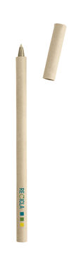 RECICLA. Кулькова ручка з крафт паперу, колір світло-натуральний - 91290-150- Фото №2