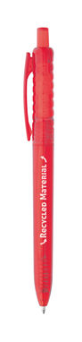 HYDRA. Шариковая ручка из переработанного PET материала, цвет красный - 91482-105- Фото №2