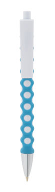 CIRCLE. Кулькова ручка з гумовою обробкою, колір блакитний - 91643-124- Фото №2
