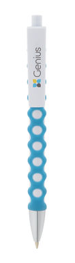 CIRCLE. Кулькова ручка з гумовою обробкою, колір блакитний - 91643-124- Фото №3