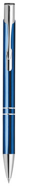 Набір з металевої ручки і автом. олівця, сині чорнила, колір синій - 91649-114- Фото №3