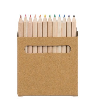COLOURED. Коробка з 12-ма кольоровими олівцями, колір натуральний - 91747-160- Фото №2