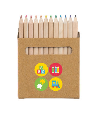 COLOURED. Коробка з 12-ма кольоровими олівцями, колір натуральний - 91747-160- Фото №3