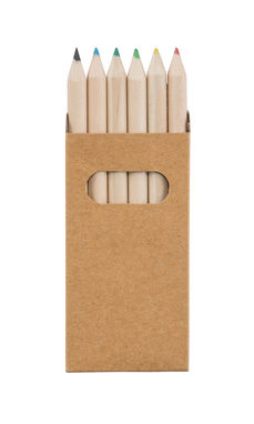 BIRD. Коробка з 6-ма кольоровими олівцями, колір натуральний - 91750-160- Фото №2
