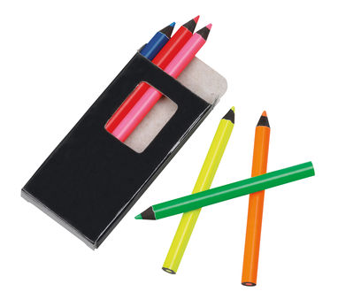 Набір дерев'яних флуоресцентних олівців, 6 шт. - 91767-103- Фото №3