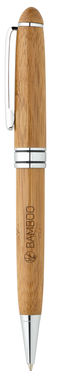 LUANDA. Бамбуковий набір з ручки ролер та кулькової ручки, колір натуральний - 91819-160- Фото №4