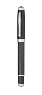 CHESS. Набір з ручки ролер та кулькової ручки із метала та вуглецевого волокна, колір чорний - 91835-103- Фото №3