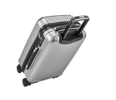 BRUGES. Дорожня валіза з ABS та PET, колір сатин-срібло - 92159-127- Фото №4