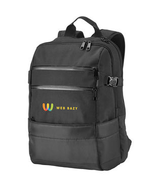ZIPPERS BPACK. Рюкзак для ноутбука 15.6'', колір чорний - 92280-103- Фото №4