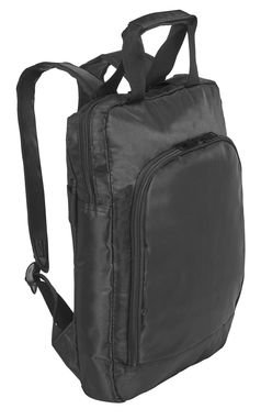 Рюкзак з поліестеру для ноутбука, 600D, колір чорний - 92626-103- Фото №1