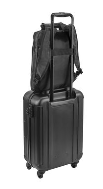 Рюкзак з поліестеру для ноутбука, 600D, колір чорний - 92626-103- Фото №5