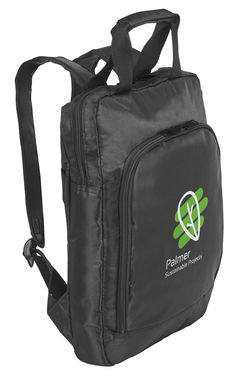 Рюкзак з поліестеру для ноутбука, 600D, колір чорний - 92626-103- Фото №6