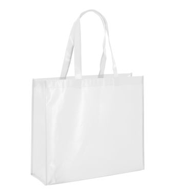 MILLENIA. Ламінована неткана сумка, колір білий - 92833-106- Фото №1