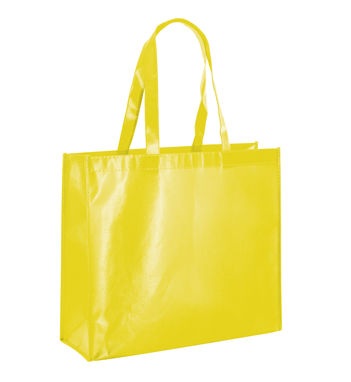 MILLENIA. Ламінована неткана сумка, колір жовтий - 92833-108- Фото №1