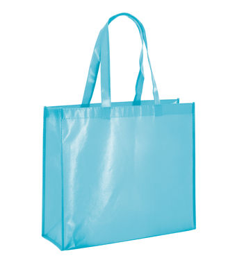 MILLENIA. Ламінована неткана сумка, колір блакитний - 92833-124- Фото №1
