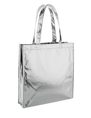 SAWGRASS. Ламінована неткана сумка, колір срібний - 92850-107- Фото №1