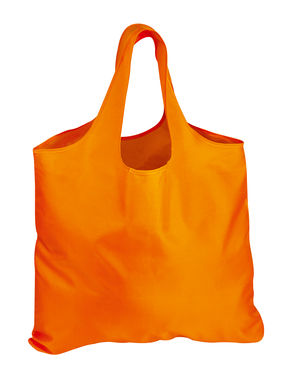 Складная сумка для покупок из полиэстера, цвет оранжевый - 92925-128- Фото №1