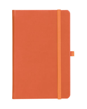 Блок для записей с эластичной лентой 132x213 мм, цвет оранжевый - 93590-128- Фото №2