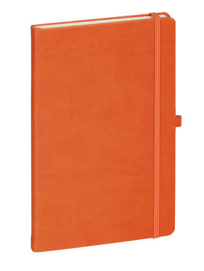 Блок для записей с эластичной лентой 132x213 мм, цвет оранжевый - 93590-128- Фото №3