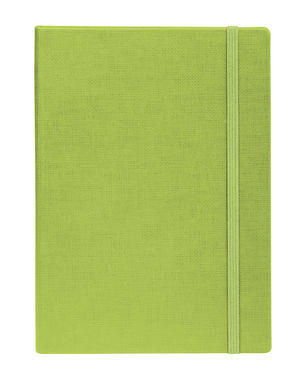 Блокнот з ремінцем 90x140 мм, колір зелений - 93736-119- Фото №1