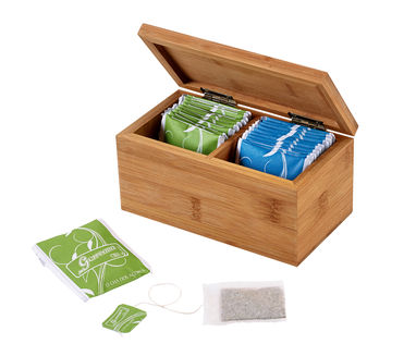BURDOCK. Бамбукова коробка для чаю, колір натуральний - 93995-160- Фото №1