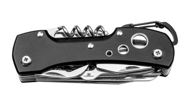 Кишеньковий ніж з нержавіючої сталі, 11 функцій, BEAVER, колір чорний - 94040-103- Фото №3