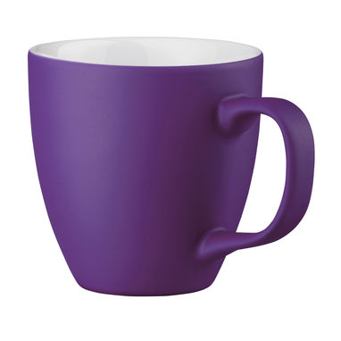 Фарфоровая кружка, 460 мл, цвет пурпурный - 94045-132- Фото №1