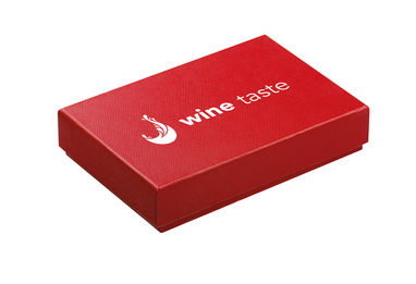 Набор для вина из двух предм. в бумаж. подарочной коробке, SANTINI, цвет красный - 94198-105- Фото №3
