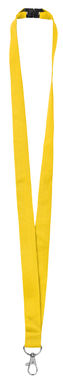 Шнурок на шию з карабіном, колір жовтий - 94409-108- Фото №2