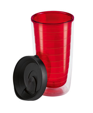 GASOL. Дорожня чашка 450 мл, колір червоний - 94617-105- Фото №2