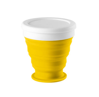 ASTRADA. Складная дорожная чашка 250 мл, цвет желтый - 94762-108- Фото №1