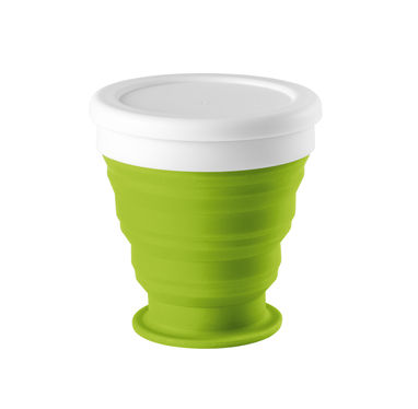 ASTRADA. Складная дорожная чашка 250 мл, цвет светло-зеленый - 94762-119- Фото №1