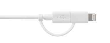 USB-кабель 3 в 1, цвет белый - 97157-106- Фото №3