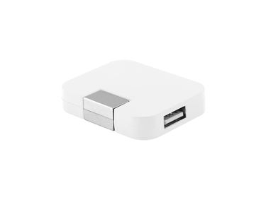 USB хаб 2.0, цвет белый - 97318-106- Фото №1