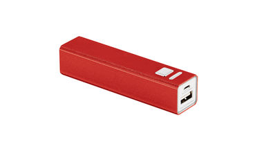 Универсальный внешний аккумулятор, цвет красный - 97323-105- Фото №1