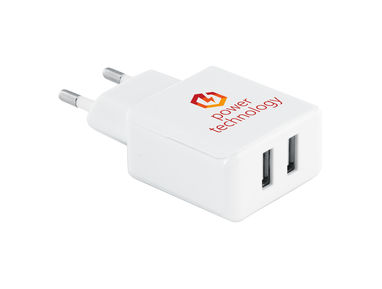 Зарядное USB устройство, цвет белый - 97362-106- Фото №2