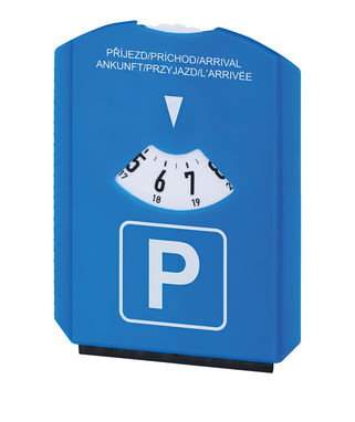 Парковочный диск со скребком, цвет синий - 98126-104- Фото №1