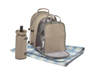 Термічний рюкзак для пікніка, колір матовий світло-коричневий - 98422-111- Фото №3