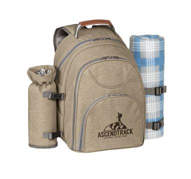 Термический рюкзак для пикника, цвет матовый светло-коричневый - 98422-111- Фото №5