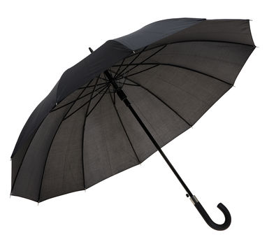 Зонт из 12 прутьев, цвет черный - 99126-103- Фото №1
