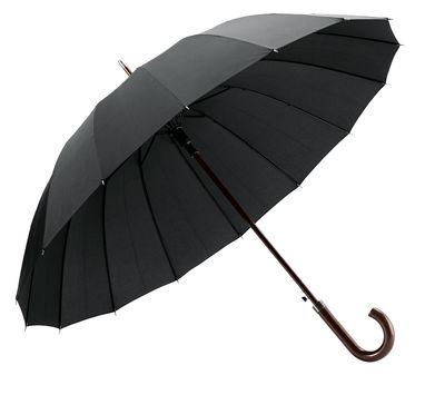 Зонт из 16 прутьев, цвет черный - 99136-103- Фото №1