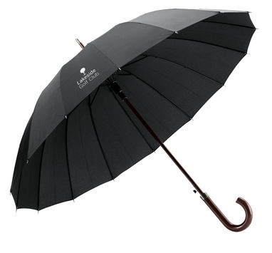 Зонт из 16 прутьев, цвет черный - 99136-103- Фото №3