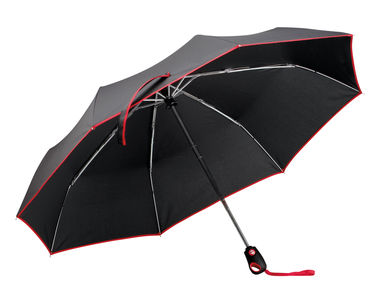 Складаний парасолька з системою закриття і відкриття, колір червоний - 99150-105- Фото №1