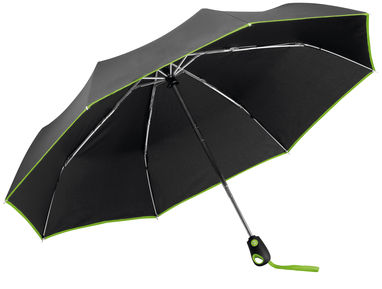 Складаний парасолька з системою закриття і відкриття, колір зелений - 99150-119- Фото №1