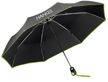 Складаний парасолька з системою закриття і відкриття, колір зелений - 99150-119- Фото №3