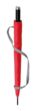 Автоматична парасолька з поліестеру, 8 секторів, SANTINI, колір червоний - 99156-105- Фото №3