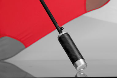 Автоматична парасолька з поліестеру, 8 секторів, SANTINI, колір червоний - 99156-105- Фото №4