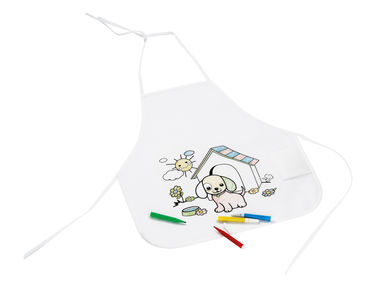 NILO. Фартух-розмальовка для дітей, колір білий - 99834-106- Фото №1