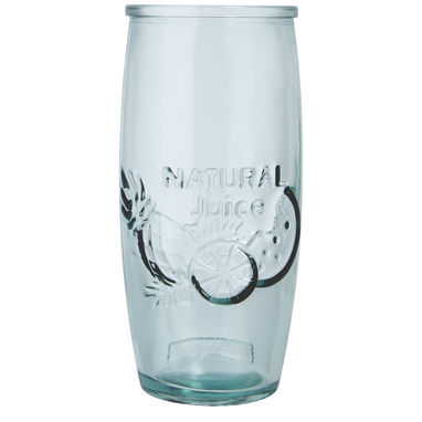 Склянка для коктейлів із переробленого скла з соковижималкою Verano, колір прозорий - 11317001- Фото №3